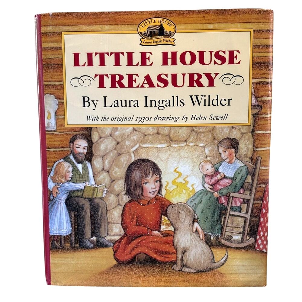 Vintage 1965 Little House Treasury Book by Laura Ingalls Wilder, HCDJ